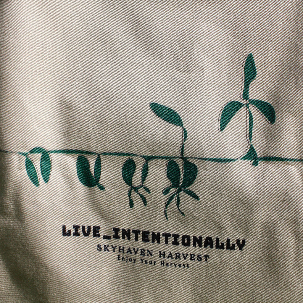 Large Organic Tote Bag [Live Intentionally]